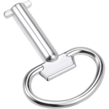 uxcell Electrical Cabinet Key 5mm Hole Zinc Alloy Water Meter Box Safety Key 54x40mm 5Pcs