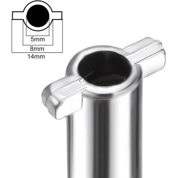 uxcell Electrical Cabinet Key 5mm Hole Zinc Alloy Water Meter Box Safety Key 54x40mm 5Pcs