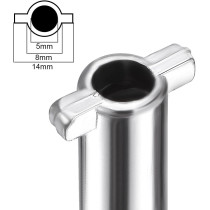 uxcell Electrical Cabinet Key 5mm Hole Zinc Alloy Water Meter Box Safety Key 54x40mm 5Pcs