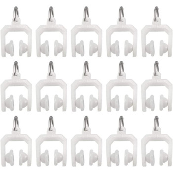 uxcell Curtain Track Rollers Plastic Drapery Rail Sliding Glider 9mm 30pcs a18081800ux0029