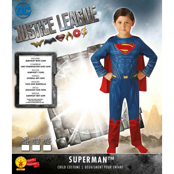 Rubie'S Official Dc Justice League Superman Kids Costume, Super Hero Fancy Dress 