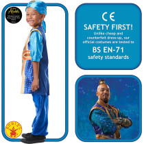 Rubie'S Official Disney Live Action Aladdin, Genie Childs World Book Day And Book Week Costume, Multicolour Medium 5-6 Years 300313