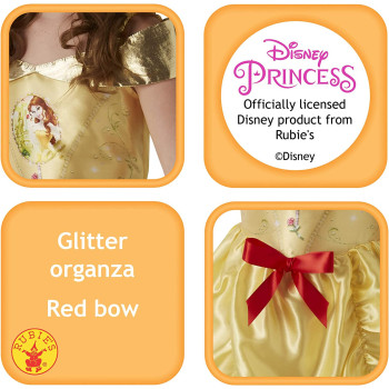 Rubie'S Official Disney Princess Belle Beauty And The Beast Fairytale Girls Costume, Kids Fancy Dress- M