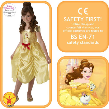 Rubie'S Official Disney Princess Belle Beauty And The Beast Fairytale Girls Costume, Kids Fancy Dress- S