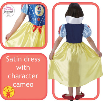 Rubie'S Official Disney Princess Fairy Tale Snow White Book Week And World Book Day Costume Girls Size Small, Multicolour