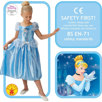 Rubie'S Official Girl'S Disney Princess Fairy Tale Cinderella Costume - Small 3-4 Years