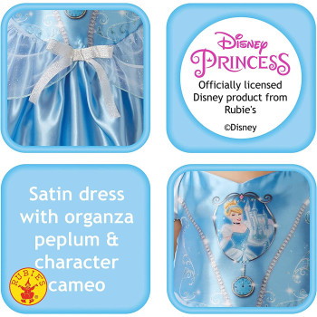 Rubie'S Official Girl'S Disney Princess Fairy Tale Cinderella Costume - Small 3-4 Years