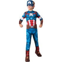 Rubies Official Marvel Avengers Captain America Classic Childs Costume, Kids Superhero Fancy Dress Large
