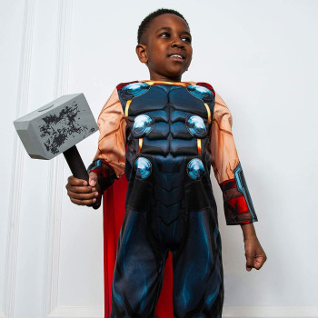 Rubie'S Official Marvel Avengers Thor Deluxe Childs Costume, Kids Superhero Fancy Dress- M