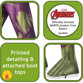 Rubie'S Unisex Kids Deguisement Officiel Hulk Avengers Classic Costume- L