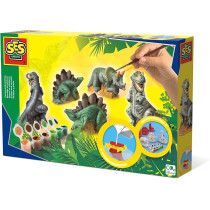 Ses Creative Plaster Casting And Painting Dinosaurs Craft Kit