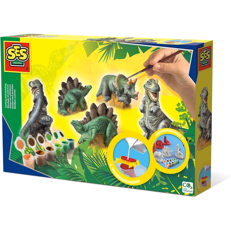 Ses Creative Plaster Casting And Painting Dinosaurs Craft Kit