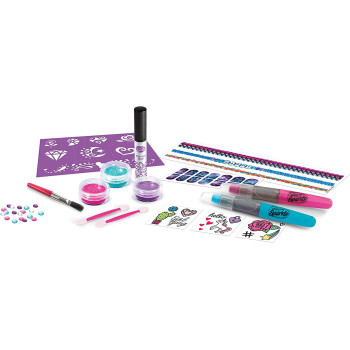 Shimmer N Sparkle 3 N1 Ultimate Glitter Beauty Set, Multi Color, 65501