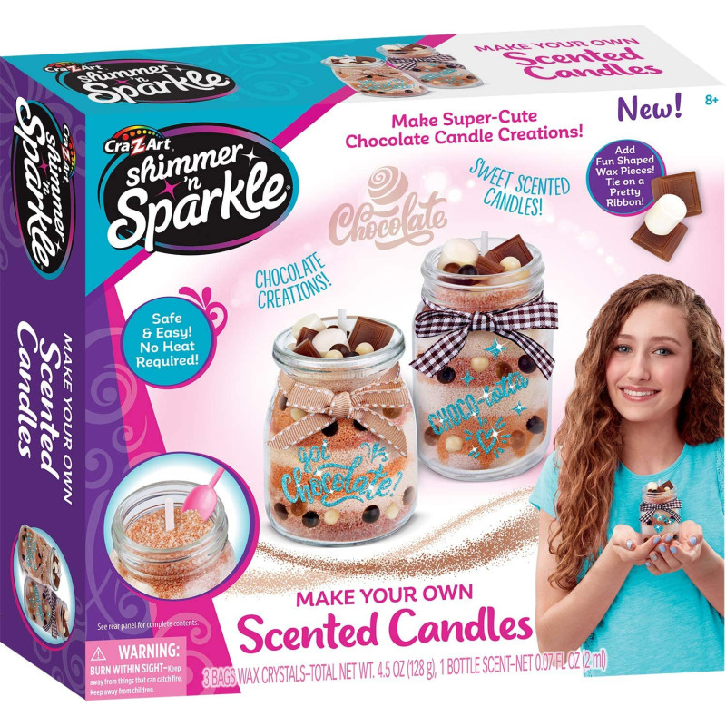 Shimmer N Sparkle Make Your Own Scented Candles Chocolate Creation, Multi Color, 17966_17969