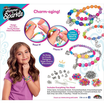 Shimmer 'N Sparkle N Charm & Bead Bracelets, Multicolor, 65543Charm & Bead Bracelet Maker