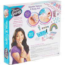 Shimmer N Sparkle Nails & Body Tattoos, Multi Color, 65502