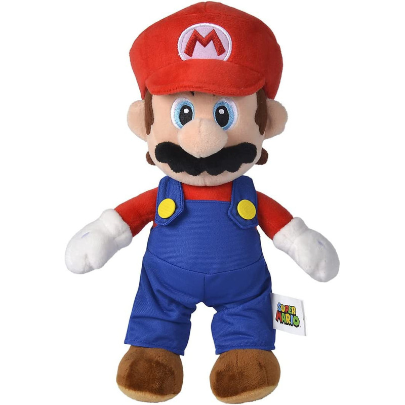 Simba 109231010 - Super Mario Pluschfigur, 30Cm, Kuschelweich, Nintendo, Charakter Aus Weltberuhmten Computerspiel, Ab Den Ersten Lebensmonaten Geeignet