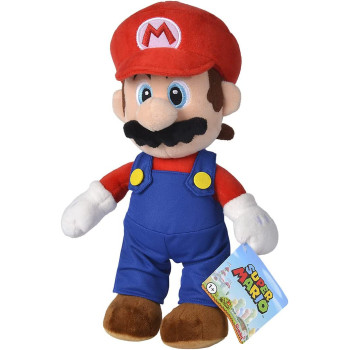 Simba 109231010 - Super Mario Pluschfigur, 30Cm, Kuschelweich, Nintendo, Charakter Aus Weltberuhmten Computerspiel, Ab Den Ersten Lebensmonaten Geeignet