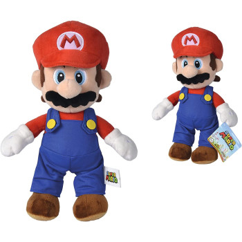 Simba 109231010 - Super Mario Pluschfigur, 30Cm, Kuschelweich, Nintendo, Charakter Aus Weltberuhmten Computerspiel, Ab Den Ersten Lebensmonaten Geeignet