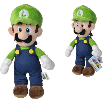Simba 109231011 - Super Mario Luigi Pluschfigur, 30Cm, Kuschelweich, Nintendo, Charakter Aus Weltberuhmten Computerspiel, Ab Den Ersten Lebensmonaten Geeignet