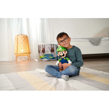 Simba 109231011 - Super Mario Luigi Pluschfigur, 30Cm, Kuschelweich, Nintendo, Charakter Aus Weltberuhmten Computerspiel, Ab Den Ersten Lebensmonaten Geeignet