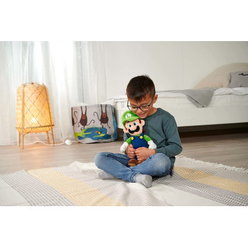 Simba 109231011 - Super Mario Luigi Pluschfigur, 30Cm, Kuschelweich, Nintendo, Charakter Aus Weltberuhmten Computerspiel, Ab Den Ersten Lebensmonaten Geeignet