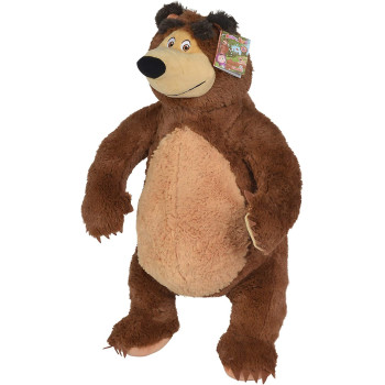 Simba Masha & The Bear 50Cm Plush Bear - 9309894 Brown