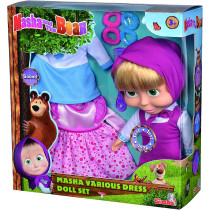 Simba Masha Doll With 2 Extra Dresses, 30Cm