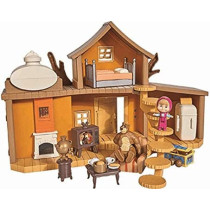 Simba Masha Play Set Big Bear House, Brown