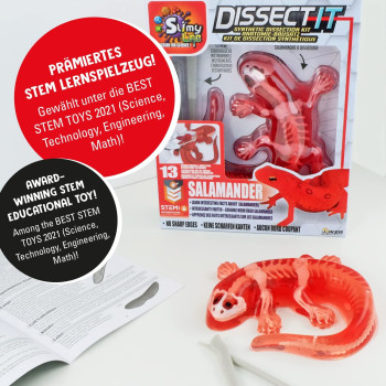 Slimy Experiment Set Salamander Original Slime Set, Slime Laboratory, Award Winning Stem/Mint Educational Toy, With Play Clay And Dicing Tool Toy From 6 Years, 38071