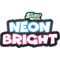 Slimy Neon Bright 240 G Original Slimy Slime Toy Set For Children, Slime With Colourful Sprinkles For Kneading And Mixing For Creative Fun, Elastic Play Clay Toy From 3 Years, 33484