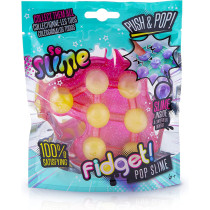 So Slime Fidget Pop Compact Fidget Toy Meets Squish + Push Around, Cool Sounds + Effects, 12 Styles, No Mess For Ages 6+, Multi-Coloured