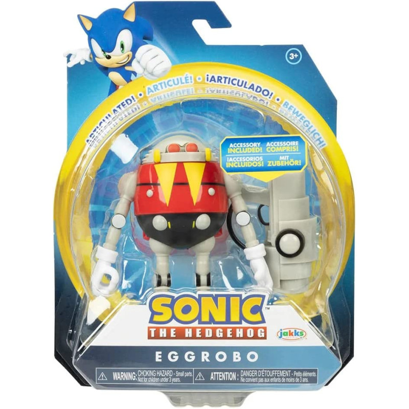Sonic The Hedgehog 4" Articulated Action Figure Collection (Choose Figure) (Eggrobo With Blaster)
