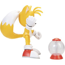 Sonic The Hedgehog 4" Modern Tails Action Figure With Invincible Item Box Accessory