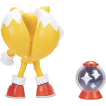 Sonic The Hedgehog 4" Modern Tails Action Figure With Invincible Item Box Accessory