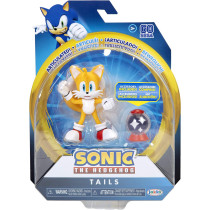 Sonic The Hedgehog 4" Modern Tails Action Figure With Invincible Item Box Accessory