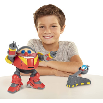 Sonic The Hedgehog Giant Eggman Robot Battle Set With Catapult