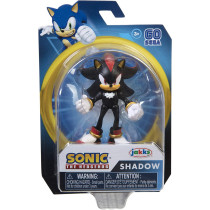 Sonic The Hedgehog Shadow Figure, 2.5" / 6Cm Articulated Shadow Action Figure, Authentic Collectible Toy With Pose Ability