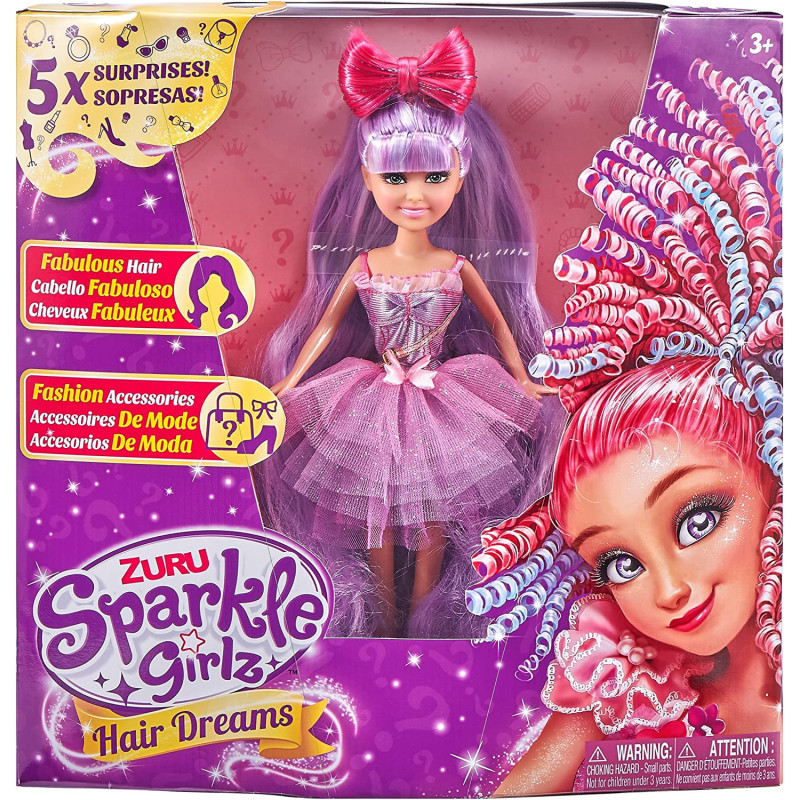 Sparkle Girlz Hair Dreams Rainbow Fairy - 10.5" Doll By Zuru