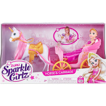 Zuru Sparkle Girlz-Dolls Playset-Dolls & Horse-10.5" Princess W/Horse & Carriage By Zuru
