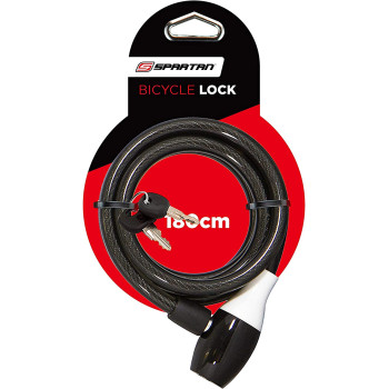 Spartan Cable Lock 180Cm Black