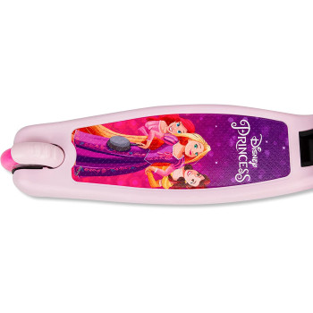 Spartan Disney Spiderman,Frozen,Minnie,Miceky,Cars,Princess 3-Wheel Light Up Scooter For Kids; Led Lighted Wheels, Adjustable Handlebars ,Advanced Technology For Increased Control,Stability & Balance- (Princes)