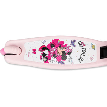 Spartan Disney Spiderman,Frozen,Minnie,Miceky,Cars,Princess 3-Wheel Light Up Scooter For Kids; Led Lighted Wheels, Adjustable Handlebars ,Advanced Technology For Increased Control,Stability & Balance- (Minnie)