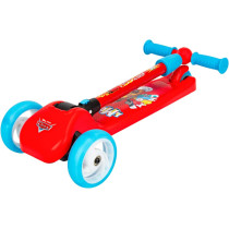 Spartan Disney Spiderman,Frozen,Minnie,Miceky,Cars,Princess 3-Wheel Light Up Scooter For Kids; Led Lighted Wheels, Adjustable Handlebars ,Advanced Technology For Increased Control,Stability & Balance- ( Car )
