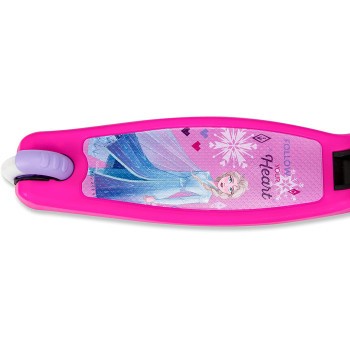 Spartan Disney Spiderman,Frozen,Minnie,Miceky,Cars,Princess 3-Wheel Light Up Scooter For Kids; Led Lighted Wheels, Adjustable Handlebars ,Advanced Technology For Increased Control,Stability & Balance- (Frozen)