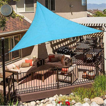 CLG Triangle Sun Shade Sail, Outdoor Swimming Pools Garden Patio, Waterproof 98% Anti-UV Sunscreen Awning Canopy, Various Sizes, Easy Clean