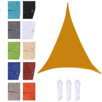 CLG Triangle Sun Shade Sail, Outdoor Swimming Pools Garden Patio, Waterproof 98% Anti-UV Sunscreen Awning Canopy, Various Sizes, Easy Clean