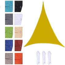 CLG Triangle Sun Shade Sail, Outdoor Swimming Pools Garden Patio, Waterproof 98% Anti-UV Sunscreen Awning Canopy, Various Sizes, Easy Clean
