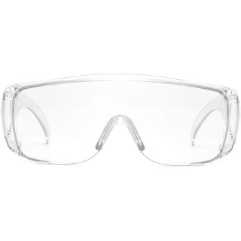Cyxus Safety Glasses Goggles with Clear Lens Wind-Proof Protection Eyewear Professional Goggles Protect Your Eyes Transparent Frame