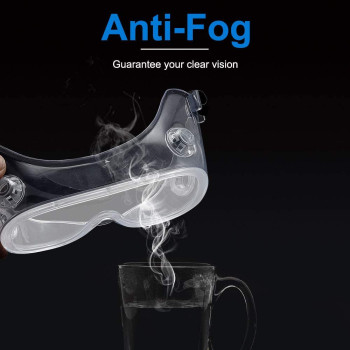 Cyxus Safety Glasses Goggles with Clear Lens, Anti Fog Scratch Resistant Wind-Proof Protection Eyewear Professional Goggles Protect Your Eyes Transparent Frame